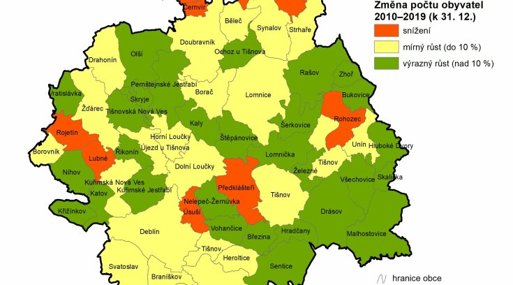 Demografická studie města Tišnov a jeho zázemí (2021)